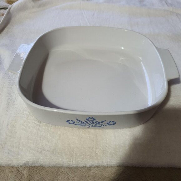 Vintage Corning Ware P-10-B 10 In Casserole Dish W Lid Cornflower Blue USA